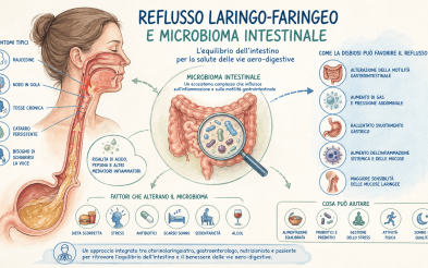 Reflusso laringo-faringeo e microbioma intestinale: il nuovo orizzonte otorino nella cura del mal di gola