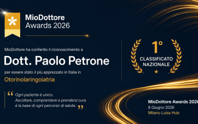 Essere premiati come miglior otorino in Italia. Professionalità ed empatia dietro il premio “MioDottore Awards 2026”