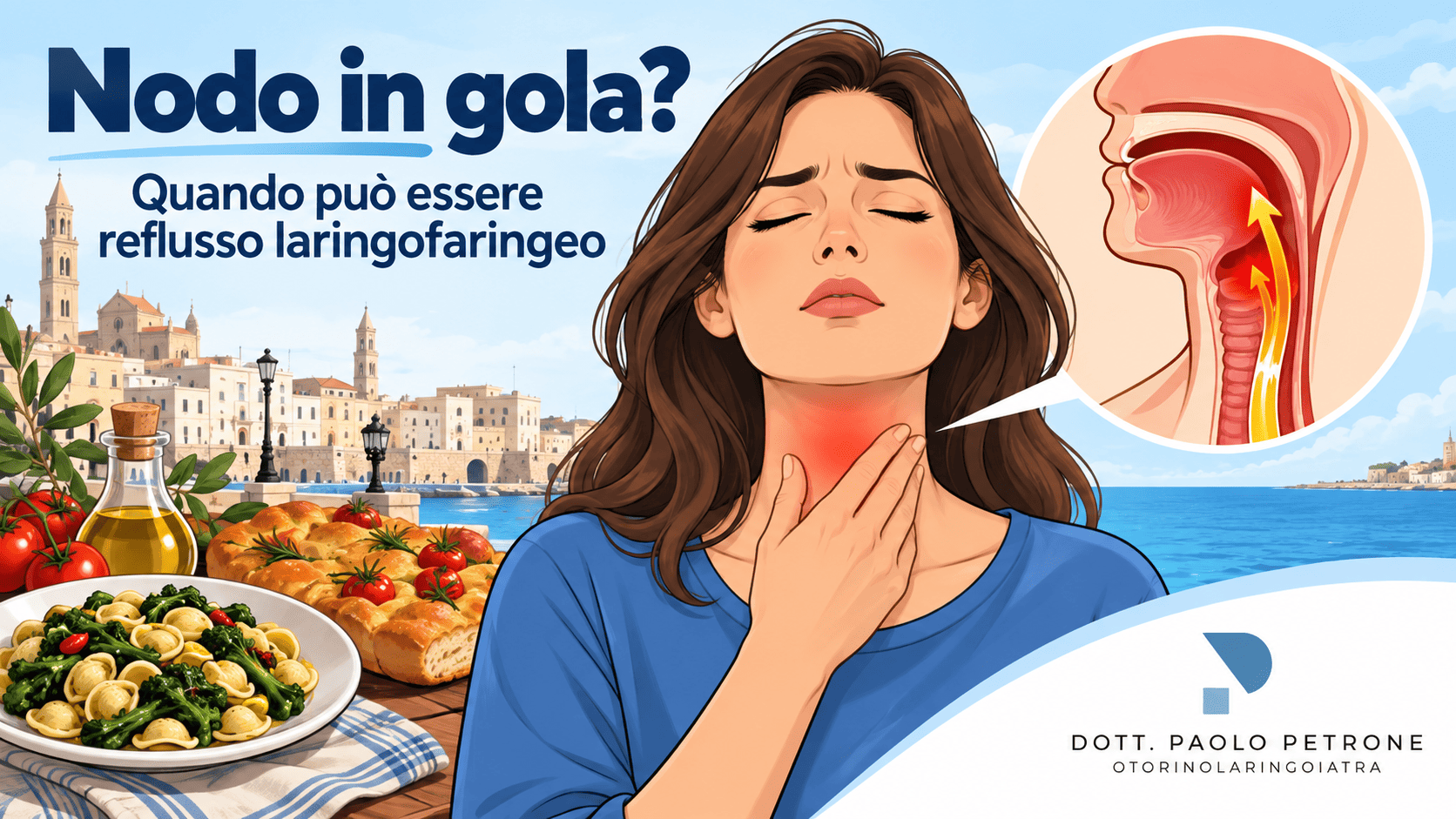 Nodo in gola e sensazione di avere qualcosa in gola: corpo estraneo, reflusso laringofaringeo o tumore?